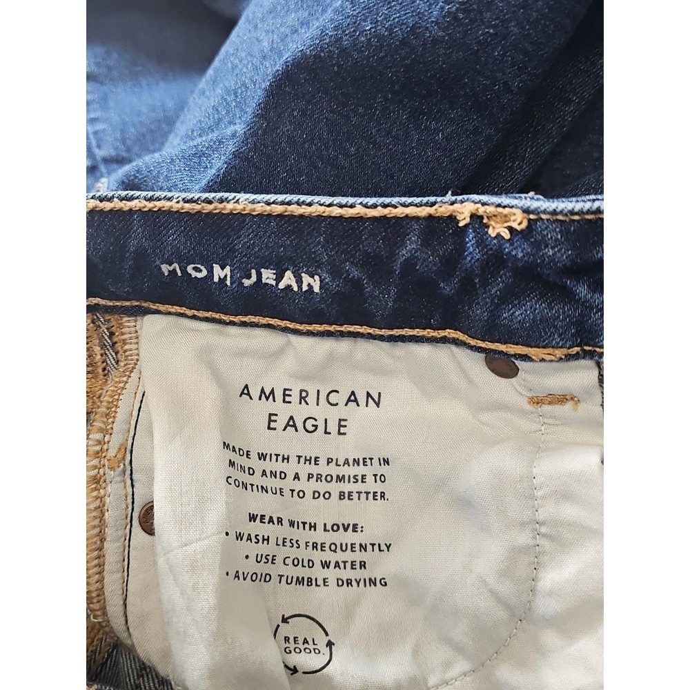 American Eagle Jeans Women's Size 00 Mom Jean Stretch Denim - Picture 6 of 14